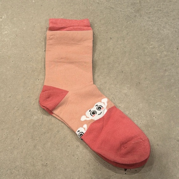 NWOT DENTAL DENTAL HYGIENE TEETH MOLAR PINK SOCKS OS UNISEX - Picture 1 of 2